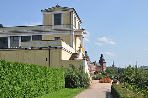 Pompejanum mit Schloss Aschaffenburg